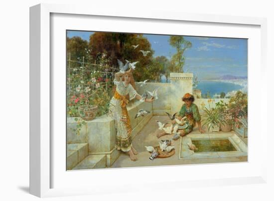 Children by the Mediterranean-William Stephen Coleman-Framed Giclee Print