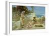 Children by the Mediterranean-William Stephen Coleman-Framed Giclee Print