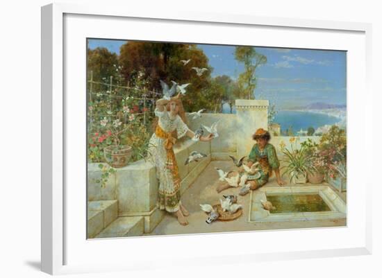 Children by the Mediterranean-William Stephen Coleman-Framed Giclee Print