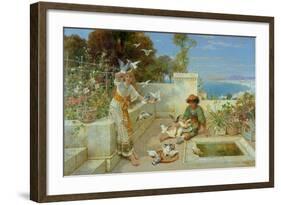 Children by the Mediterranean-William Stephen Coleman-Framed Giclee Print