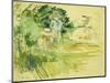 Children by the Side of a Lake-Berthe Morisot-Mounted Giclee Print