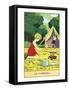 Children Camping-null-Framed Stretched Canvas