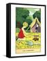 Children Camping-null-Framed Stretched Canvas