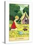 Children Camping-null-Stretched Canvas