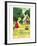 Children Camping-null-Framed Art Print