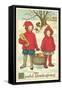 Children Carrying Basket of Food-null-Framed Stretched Canvas