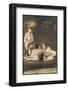 Children Cat Dog-null-Framed Photographic Print