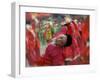 Children Celebrating Chinese New Year, Beijing, China-Keren Su-Framed Premium Photographic Print