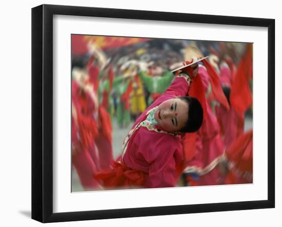 Children Celebrating Chinese New Year, Beijing, China-Keren Su-Framed Photographic Print