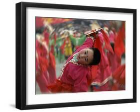 Children Celebrating Chinese New Year, Beijing, China-Keren Su-Framed Photographic Print