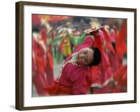 Children Celebrating Chinese New Year, Beijing, China-Keren Su-Framed Photographic Print