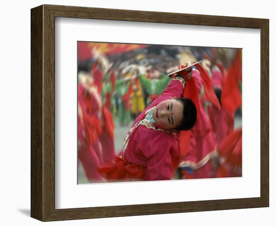 Children Celebrating Chinese New Year, Beijing, China-Keren Su-Framed Photographic Print