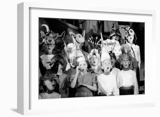 Children Chorus, Aldeburgh Festival, Suffolk, England, June 1959-Mark Kauffman-Framed Photographic Print