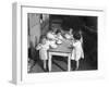 Children Clean Teeth-null-Framed Photographic Print