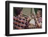 Children Cleaning a Model Ship-William P. Gottlieb-Framed Photographic Print