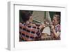 Children Cleaning a Model Ship-William P. Gottlieb-Framed Photographic Print