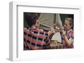 Children Cleaning a Model Ship-William P. Gottlieb-Framed Photographic Print