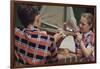 Children Cleaning a Model Ship-William P. Gottlieb-Framed Photographic Print