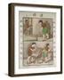 Children Cleaning-null-Framed Art Print