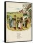 Children Coming Out of School-Kate Greenaway-Framed Stretched Canvas