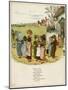 Children Coming Out of School-Kate Greenaway-Mounted Art Print