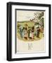 Children Coming Out of School-Kate Greenaway-Framed Art Print