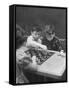 Children Considered Geniuses Playing Chess-Nina Leen-Framed Stretched Canvas