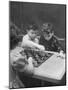 Children Considered Geniuses Playing Chess-Nina Leen-Mounted Photographic Print