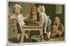 Children Cooking-null-Mounted Giclee Print