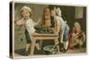 Children Cooking-null-Stretched Canvas