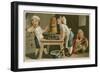 Children Cooking-null-Framed Giclee Print