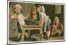Children Cooking-null-Mounted Giclee Print