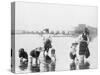 Children Crabbing on the Seashore-null-Stretched Canvas