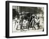 Children Dancing around Organ Grinder-null-Framed Photographic Print