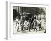 Children Dancing around Organ Grinder-null-Framed Photographic Print