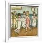 Children Dancing at a Party-Kate Greenaway-Framed Art Print