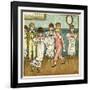 Children Dancing at a Party-Kate Greenaway-Framed Art Print