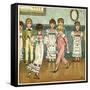 Children Dancing at a Party-Kate Greenaway-Framed Stretched Canvas