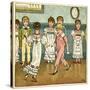 Children Dancing at a Party-Kate Greenaway-Stretched Canvas