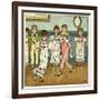 Children Dancing at a Party-Kate Greenaway-Framed Art Print