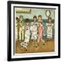 Children Dancing at a Party-Kate Greenaway-Framed Art Print