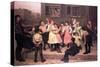Children Dancing in the Street, 1894-John George Brown-Stretched Canvas
