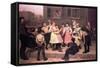 Children Dancing in the Street, 1894-John George Brown-Framed Stretched Canvas