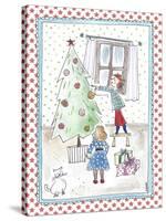 Children Decorating Xmas Tree-Effie Zafiropoulou-Stretched Canvas