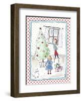 Children Decorating Xmas Tree-Effie Zafiropoulou-Framed Giclee Print