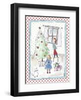 Children Decorating Xmas Tree-Effie Zafiropoulou-Framed Giclee Print