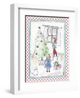 Children Decorating Xmas Tree-Effie Zafiropoulou-Framed Giclee Print