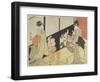 Children Delighting in their Reflection, 1704-1825-Utagawa Toyokuni-Framed Giclee Print