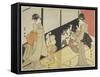 Children Delighting in their Reflection, 1704-1825-Utagawa Toyokuni-Framed Stretched Canvas