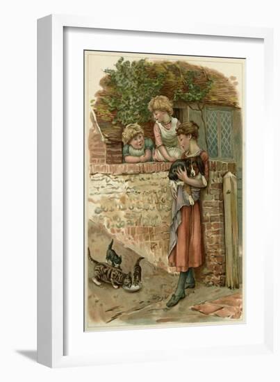 Children, Dog, Cats-EK Johnson-Framed Art Print